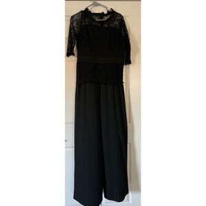 NWOT Elegant Black Lace Jumpsuit